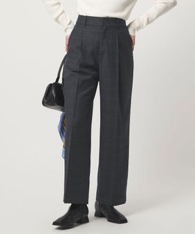 green label relaxing/［size SHORT/TALLあり］キチントボトムス サキソニー ワイド パンツ/スラックス