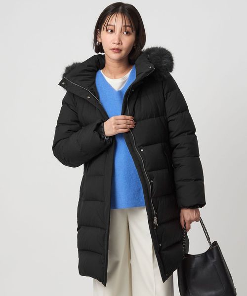 green label relaxing/フード ロング ダウン/ダウンジャケット / ダウンベスト