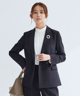 green label relaxing/［size SHORTあり］パウドレ ダブル ジャケット ウォッシャブル ストレッチ/テーラードジャケット