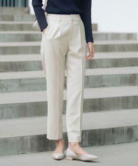 green label relaxing/［size SHORT/TALLあり］パウドレ テーパード パンツ ナチュラル/スラックス