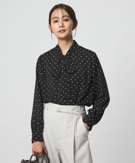 green label relaxing/トロミ ボウタイ ブラウス マシンウォッシャブル/シャツ / ブラウス