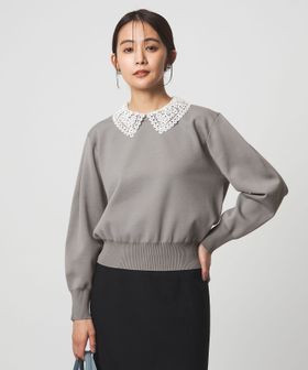 green label relaxing/【WEB限定】エリレース 2WAY ニット プルオーバー ウォッシャブル/ニット / セーター