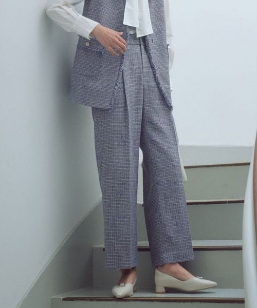 green label relaxing/ライト ツイードライク パンツ/その他パンツ