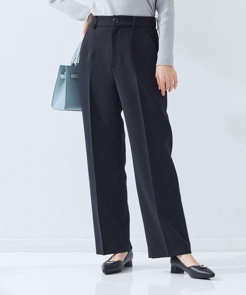 green label relaxing/［size SHORT/TALLあり］Daily Chic セミフレア パンツ/スラックス