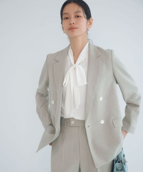 green label relaxing/［size SHORTあり］Greed グリード メランジ ダブル ジャケット/テーラードジャケット