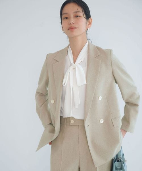 green label relaxing/［size SHORTあり］Greed グリード メランジ ダブル ジャケット/テーラードジャケット