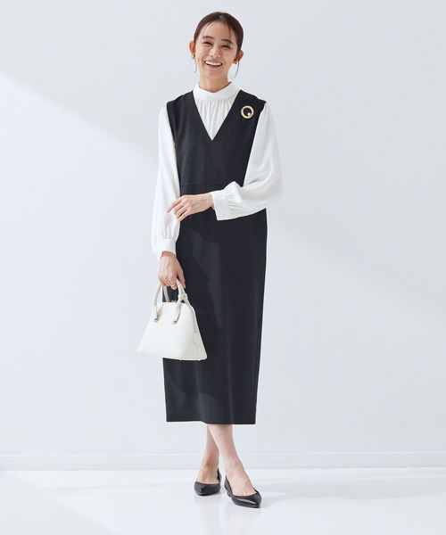 green label relaxing/［size SHORTあり］フルリー ジャンパースカート/ジャンパースカート