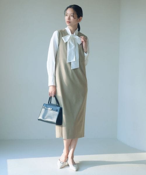 green label relaxing/［size SHORTあり］フルリー ジャンパースカート/ジャンパースカート