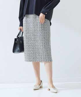 green label relaxing/ツイードライク タイト スカート/ひざ丈