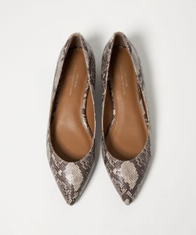 green label relaxing/ポインテッド メタルライン フラットパンプス 撥水/パンプス