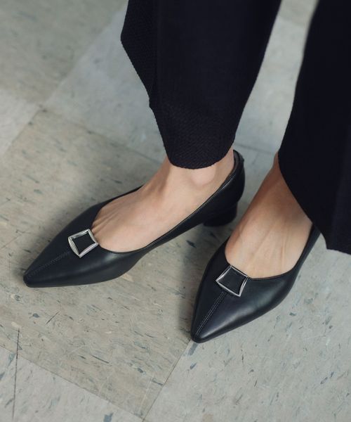 green label relaxing/ポインテッド バックル パンプス 晴雨兼用 撥水/パンプス