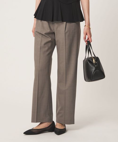 green label relaxing/［size SHORT/TALLあり］カチリラ ストレート パンツ ウォッシャブル ストレッチ/スラックス