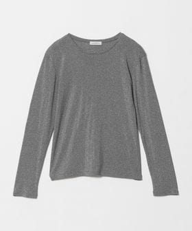 green label relaxing/シャイニーラメ クルーネック ロングスリーブ カットソー/Tシャツ / カットソー