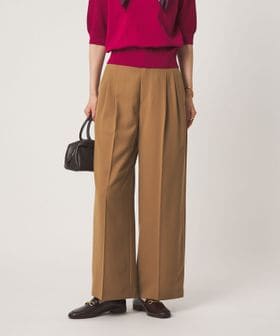 green label relaxing/［size SHORT/TALLあり］Daily Chic 2タック ワイド パンツ/スラックス