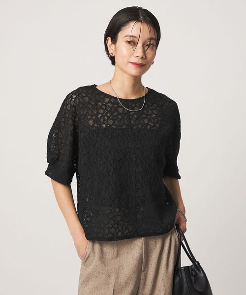 green label relaxing/レース プルオーバー カットソー/Tシャツ / カットソー