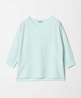 green label relaxing/Vネック ドルマン プルオーバー ニット ウォッシャブル 接触冷感 UVカット/ニット / セーター