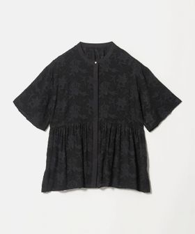 green label relaxing/カット ジャガード 5分袖 ブラウス/シャツ / ブラウス