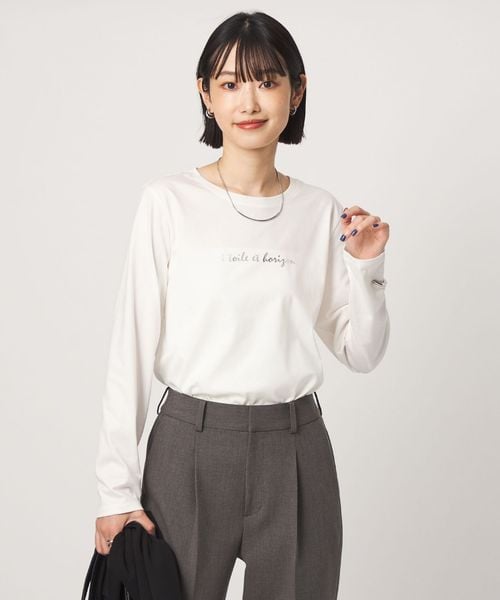 green label relaxing/ロゴ  ロングスリーブ カットソー/Tシャツ / カットソー