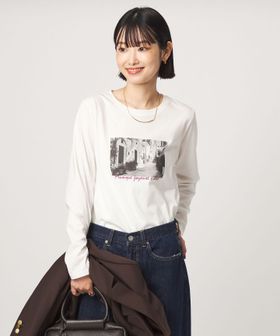 green label relaxing/ロゴ  ロングスリーブ カットソー/Tシャツ / カットソー