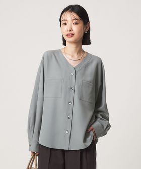 green label relaxing/ツイル ポケット シャツ マシンウォッシャブル ストレッチ/シャツ / ブラウス