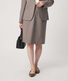 green label relaxing/［size SHORT/TALLあり］カチリラ フレア スカート ウォッシャブル ストレッチ/ひざ丈