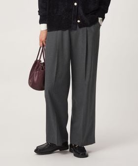 green label relaxing/［size SHORT/TALLあり］Daily Chic サキソニー ワイド パンツ/スラックス