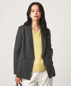 green label relaxing/［size SHORT/TALLあり］ヘアライン ダブルジャケット ストレッチ/テーラードジャケット