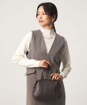 green label relaxing/ウール リブ ボトルネック ニット プルオーバー ウォッシャブル/ニット / セーター