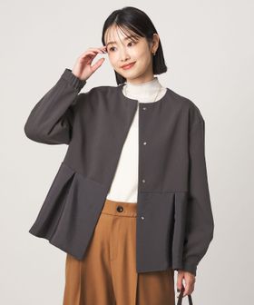 green label relaxing/［size SHORTあり］fleurie(フルリー) ドッキング ジャケット/ノーカラージャケット