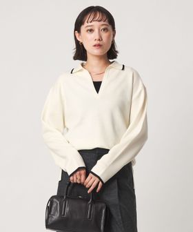 green label relaxing/［size SHORTあり］ウール スムース スキッパー プルオーバー ウォッシャブル/ニット / セーター