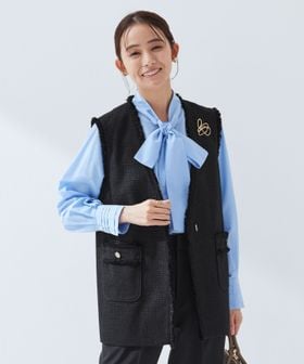 green label relaxing/［size SHORTあり］ライト ツイードライク ジレ/ベスト