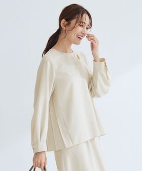 green label relaxing/［size SHORTあり］パウドレ プリーツ ブラウス ウォッシャブル ストレッチ/シャツ / ブラウス