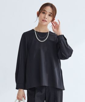 green label relaxing/［size SHORTあり］パウドレ プリーツ ブラウス ウォッシャブル ストレッチ/シャツ / ブラウス