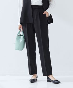 green label relaxing/［size SHORT/TALLあり］パウドレ テーパード パンツ ウォッシャブル ストレッチ/スラックス