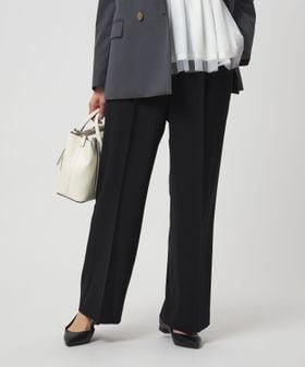 green label relaxing/［size SHORT/TALLあり］パウドレ ワイド パンツ ウォッシャブル ストレッチ/スラックス