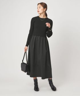 green label relaxing/タフタ ドッキング ワンピース ウォッシャブル/ワンピース