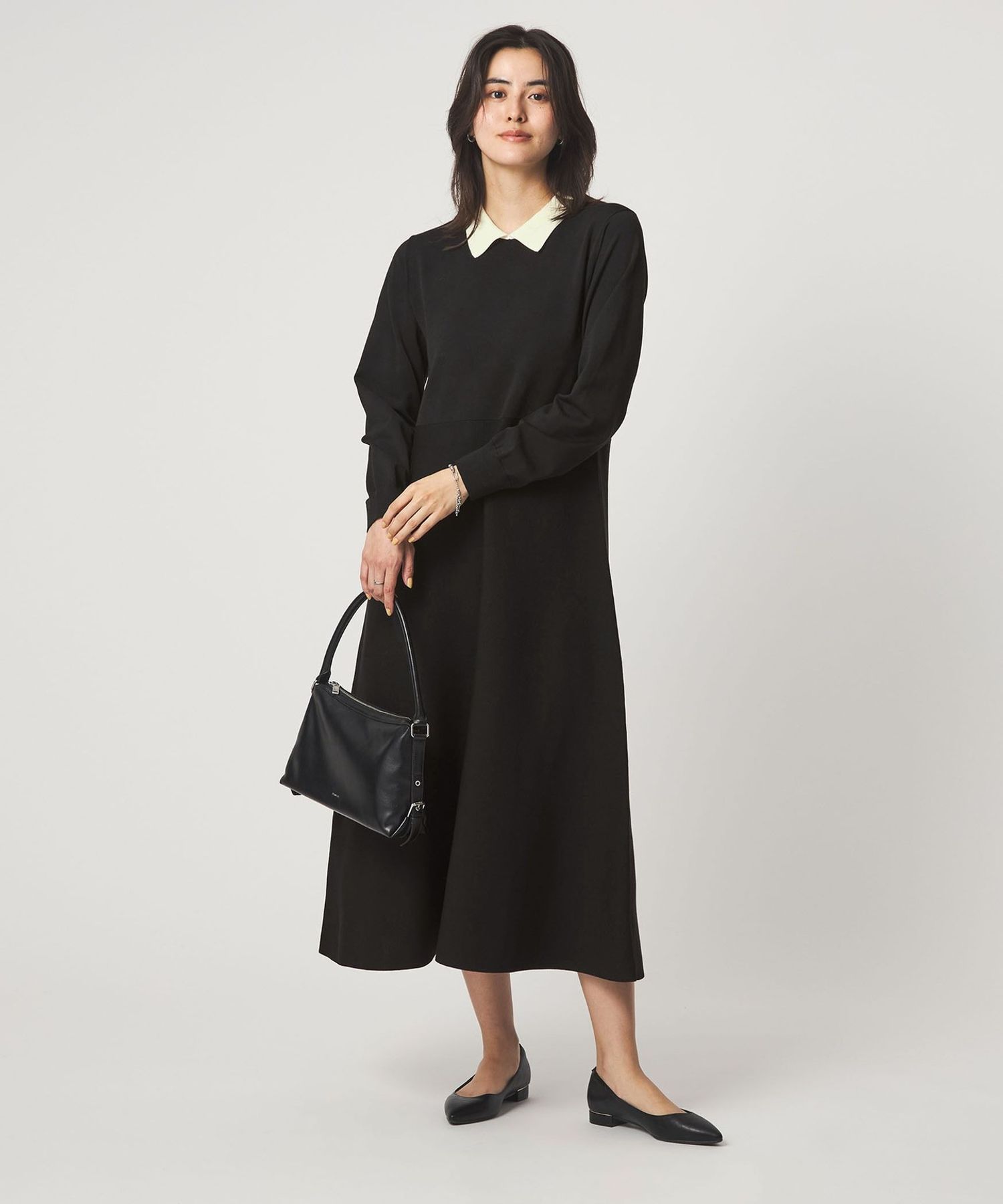 ハイショク エリツキ ニット ワンピース