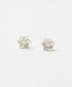 green label relaxing/シェル フラワー ピアス/ピアス（両耳用）