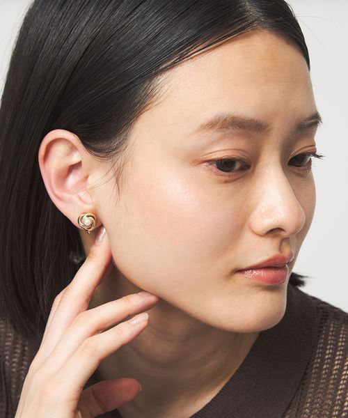 green label relaxing/リング フレーム イヤリング/イヤリング
