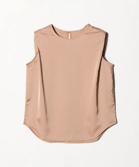 green label relaxing/サテン ドッキング ラウンドヘム タンクトップ カットソー/Tシャツ / カットソー