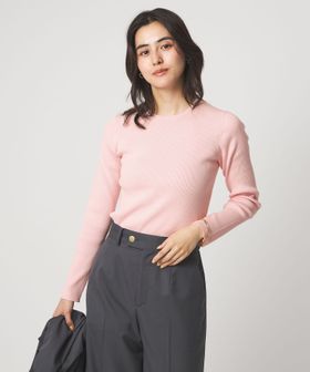 green label relaxing/＜1_OF MINE＞リブ クルーネック プルオーバー ニット ウォッシャブル/ニット / セーター