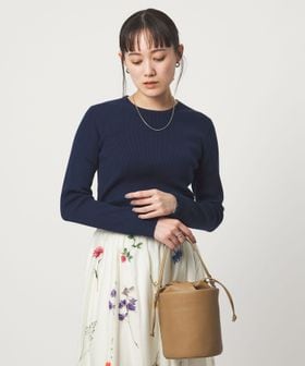 green label relaxing/＜1_OF MINE＞リブ クルーネック プルオーバー ニット ウォッシャブル/ニット / セーター