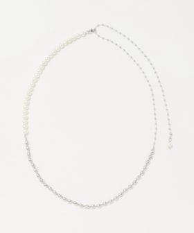 green label relaxing/2WAY ボールチェーン＆フェイクパール ネックレス/ネックレス