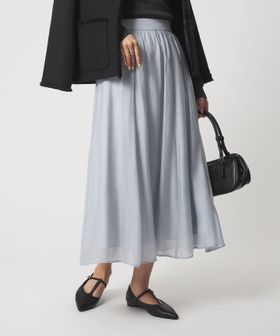 green label relaxing/［size SHORTあり］エアリーギャザー スカート/ミモレ / ロング