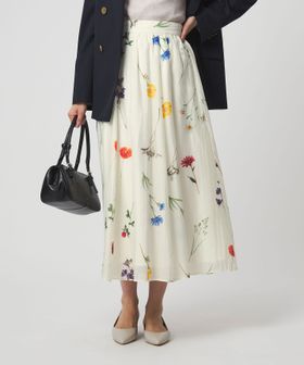 green label relaxing/［size SHORTあり］エアリーギャザー スカート/ミモレ / ロング