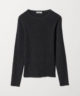 green label relaxing/ラメ リブ クルーネック ニット プルオーバー/ニット / セーター