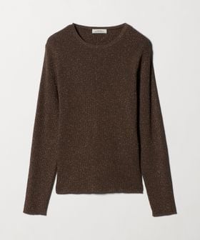 green label relaxing/ラメ リブ クルーネック ニット プルオーバー/ニット / セーター