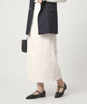 green label relaxing/カットジャガード タイト スカート/ミモレ / ロング