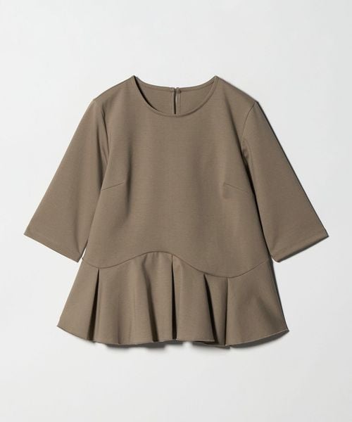 green label relaxing/イレヘム ペプラム ポンチ プルオーバー カットソー 接触冷感 UVカット/Tシャツ / カットソー