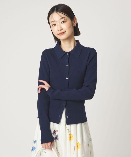 green label relaxing/＜1_OF MINE＞エリツキ リブ ニット/ニット / セーター